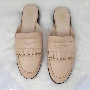 Cole Haan Nude Pinch Kiltie Slide Loafers 8.5